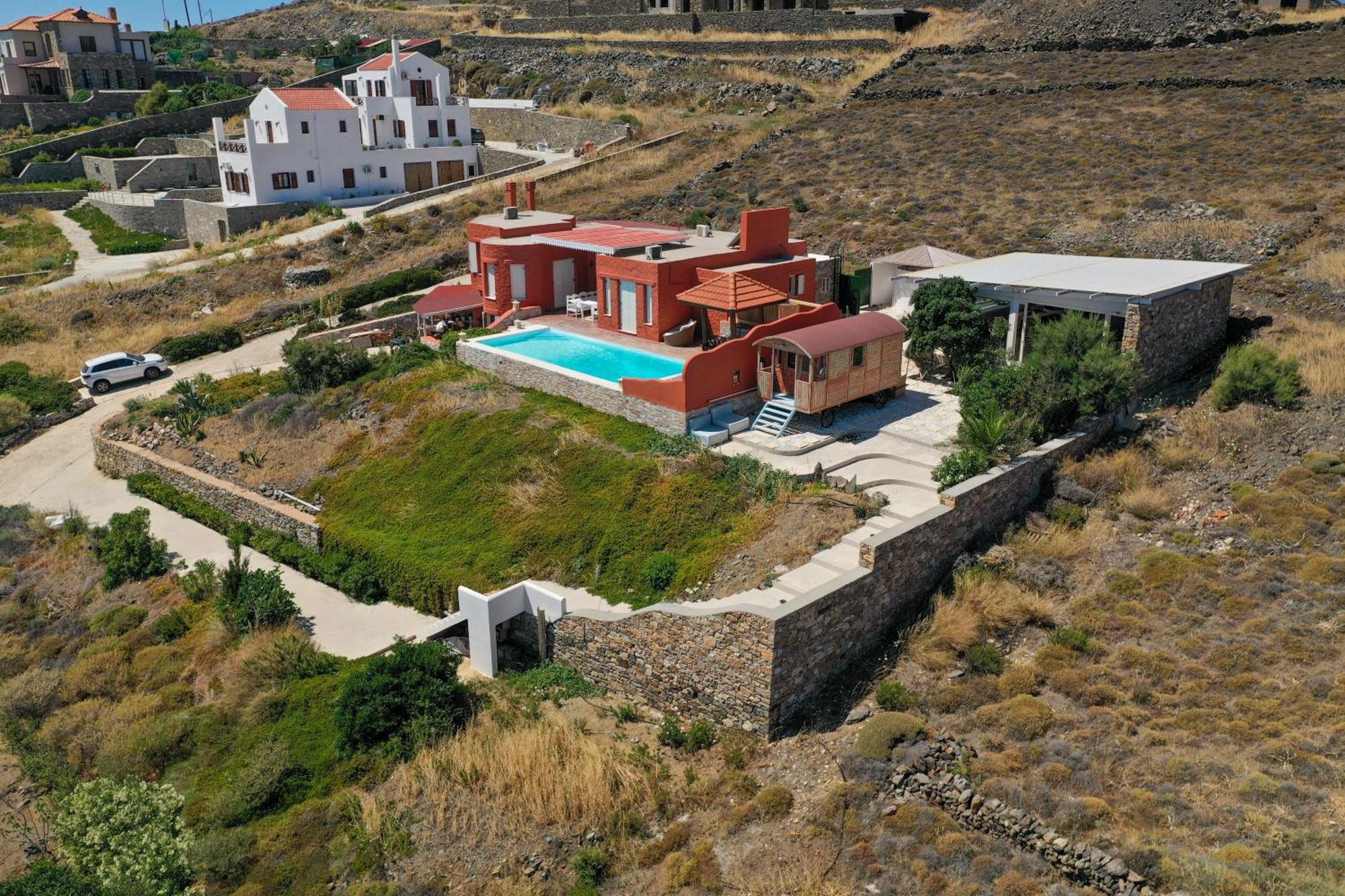Villa Zen Dans Le Bleu Ermoúpoli Extérieur photo