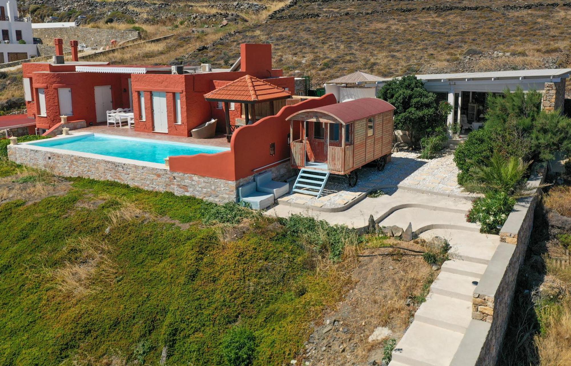 Villa Zen Dans Le Bleu Ermoúpoli Extérieur photo